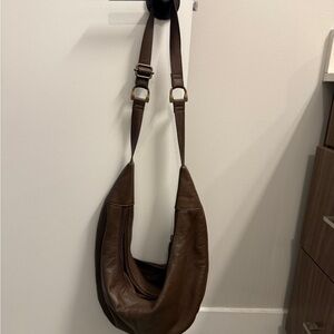 Free People Brown Leather Bag